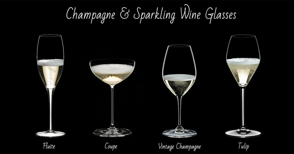 Wine & Glass pairing: Sparkling Wine Glasses